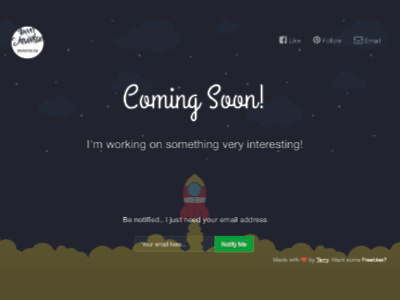 Coming Soon Landing Page - tcstevenson