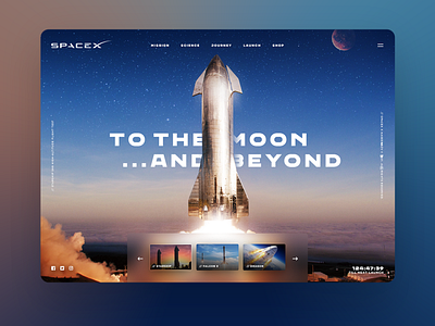 SpaceX - Website Concept bitcoin elonmusk spaceship spacex ui ux web web design webdesign website