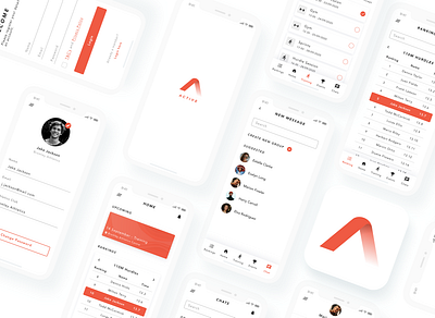 Active - Athletics App app daily 100 challenge dailyui design flat logo minimal ui ux
