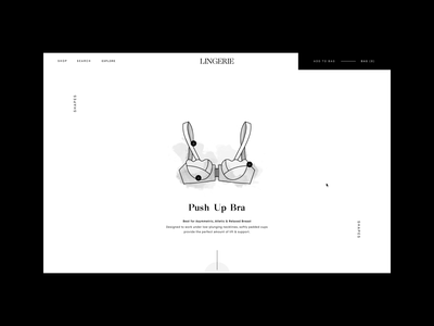 Lingerie Shopping Experience aftereffects animation e comerce eshop fashion interactive interface luxury motion product design shop ux video web webdesign website