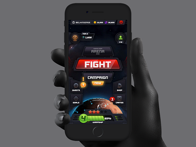 Warpship iOS Game UI