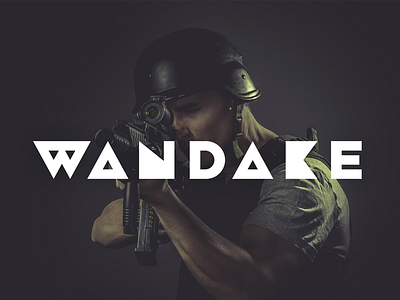 Wandake Game Studios Typeface and Logo blackout game identity letters logo studio type typeface typography w wandake wordmark