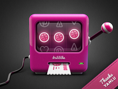 First jackpot! bandit dribbble invite jackpot slot machine