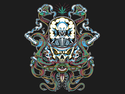 Trippy Machine (SOLD) artworkforsale brand branding clothing design design for sale illustration shirt silkscreen silkscreen print tshirt tshirtdesign