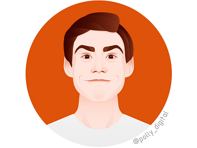 Jim Carrey portrait actor art artist design digital illistration illustrator portait vector vectorportrait