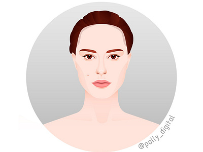 Portrait of Natalie Portman actor art artist digital illistration illustrator portait vector vectorportrait web портрет