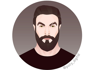 Jason Momoa's portrait actor art artist design digital illustration illustrator portait vector vector art vectorportrait web