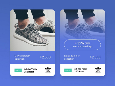 E-commerce Product Screen adidas blue design e commerce layout mercado nice pago shoes ui ux web