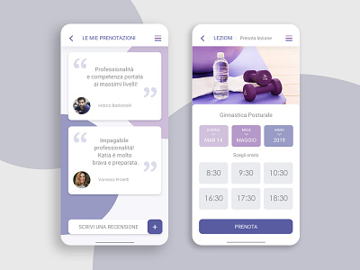 Physiotherapy App 2d app clean design fitness flat health minimal pantone2022 testimonials ui ux veryperi