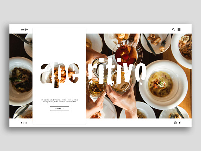 Aperitivo website aperitivo design food minimal ui ux web web design