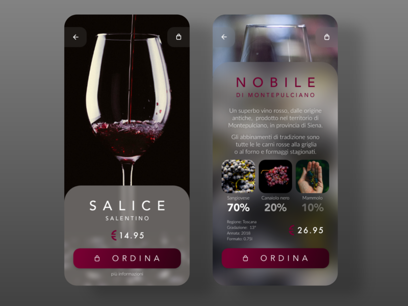 Glass On Web Italia.Vini D Italia By Tina Bonis On Dribbble