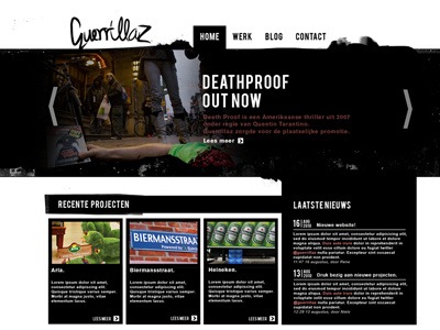 Guerrillaz grunge webdesign