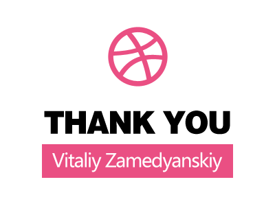 Thank you Vitaliy Zamedyanskiy