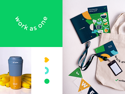 Wrike Welcome Merch brand branding design illustration logo merch onboarding welcome wrike