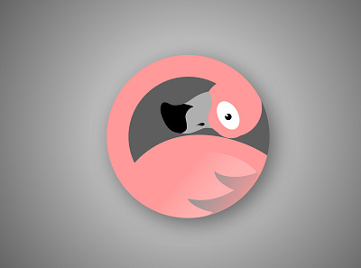 Weekly Warmup: Flamingo Icon animal app design flamingo icon illustration procreate sketch weekly warm up