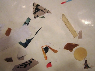 Landscape (Seal) bits and pieces cut paper junk landscape scraps seal