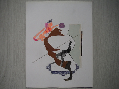 Kingston's Plaything abstract collage cut paper illustration