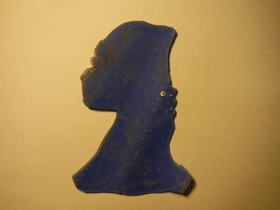 Untitled Blue Bust mixed media