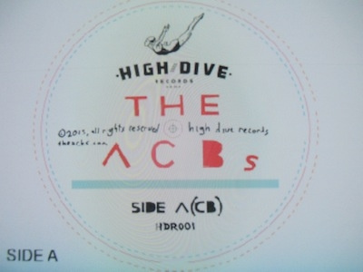 SIDE A(CB) album art album packaging band art the acbs typography