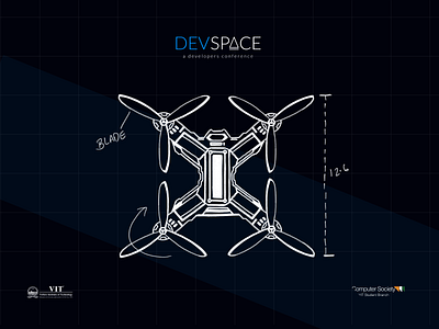 Drone Top View - Illustration