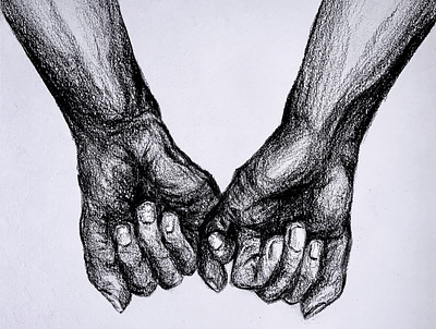 Hold on - Pencil Sketch art artwork couple design design art hands holding hands love pencil sketch shading sketch