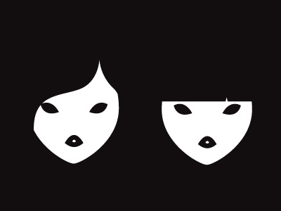 Faces faces girls illustration