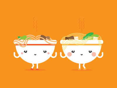 WIP: Noodles asian cuisine character design chinese food illustration lomi mami noodles wip