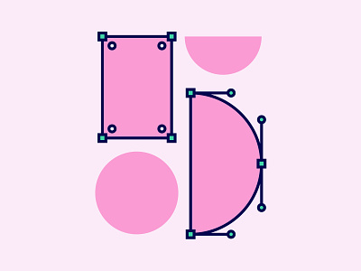 5 icon icons process type design typography vecotr