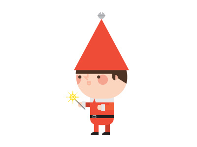 Holiday Elf bell character christmas elf fireworks gnome holiday new year santa sparkler