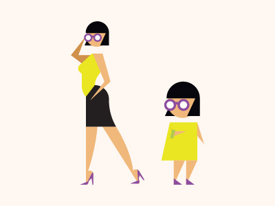 Chibi body chibi fashion figure form girl glasses illustration woman