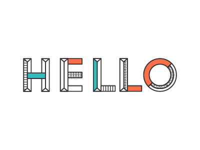 Hello font hello lettering shapes type