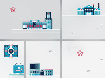 Sapporo Map building city icon landmark map sapporo snow snowflake