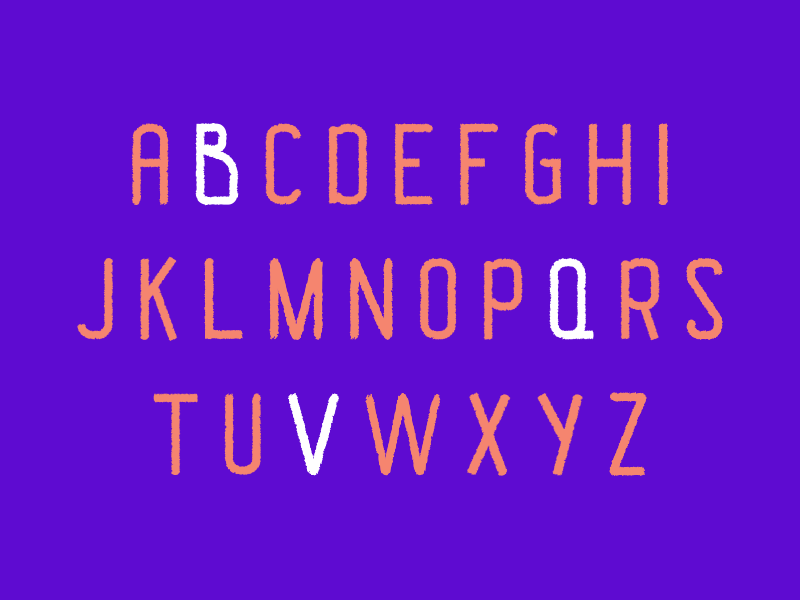 Scratch Typeface alphabet font letters scratch thin type typeface
