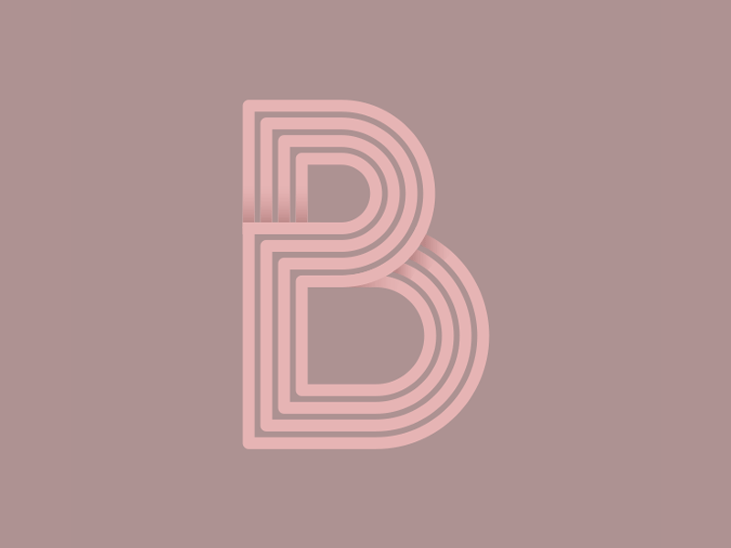 B 36days b 36daysoftype b customtype letter type typography