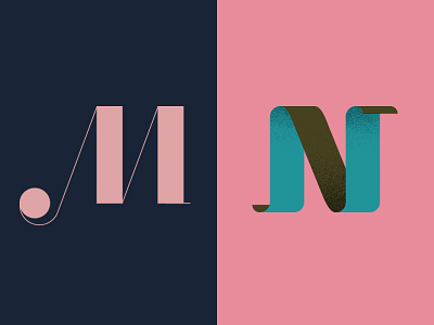 M • N 36days m 36days n 36daysoftype customtype display font letter m n serif typeface typography