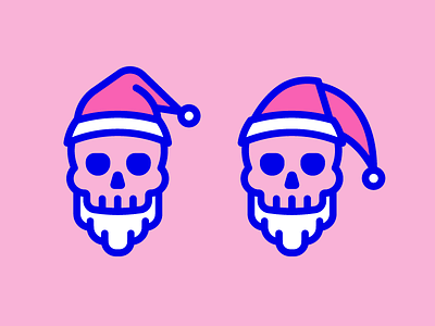 Poison Santa beard christmas holiday santa santa claus santa hat skull