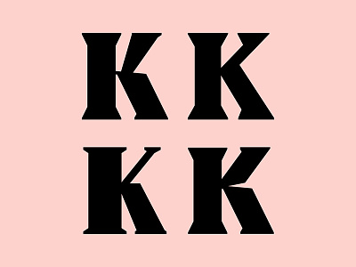 K custom custom type font k letter type typography weird font