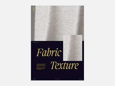 FABRIC - POSTER EXPLORATION 3d branding cloth fabric graphic design layout layout exploration poster simulation texture texturing typography