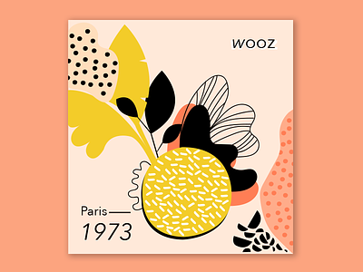 Wooz - Paris 1973 branding design floral floral illustration illustration logo logo design minimal music art music artwork vector