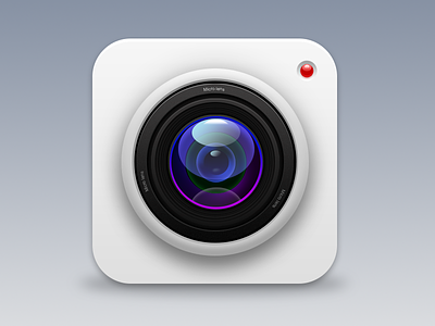 Micro Lens icon camera design icon illustration iphone micro lens photo ps ui
