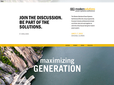 Modern Solutions Conference site clean design parallax responsive ui website