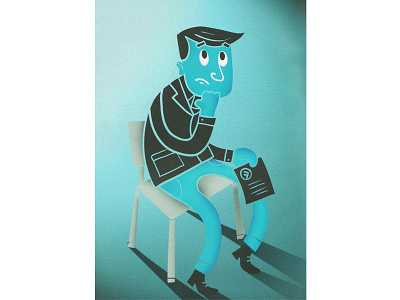 Failure blue fail failure illustration sitting upset