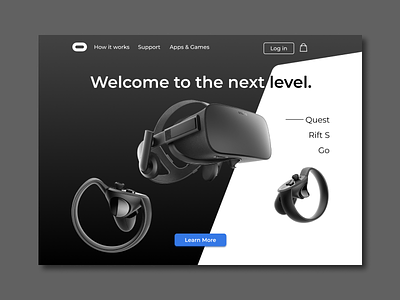Oculus Quest Concept design ui ui designer uidesign ux ux design ux designer web design website website concept