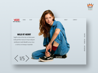 Vans "Off The Wall" Concept design flat landing page ui ui designer uidesign ux ux design ux designer web web design website