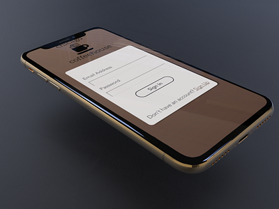 Chicago Coffeehouse Log In Screen app design interaction mobile mobile app mobile app design ui ui designer uidesign ux ux design ux designer