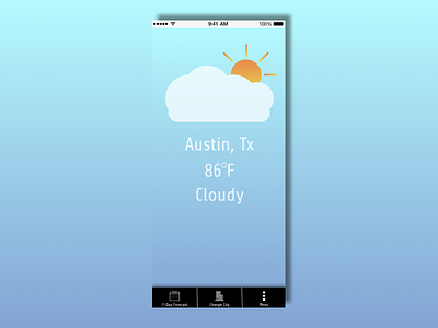 Weather App UI design