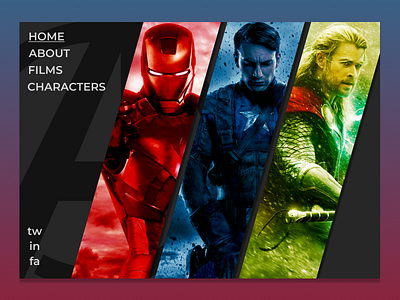 Avengers Assemble website concept
