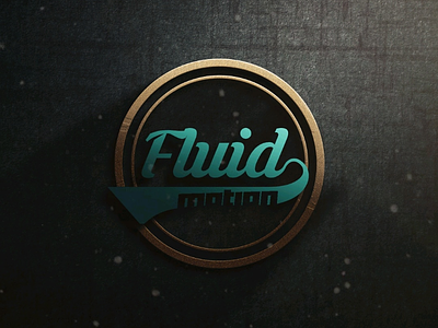 Fluid Motion logo branding design identity logo mockup