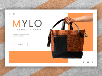 Mylo© Mushroom Leather bag