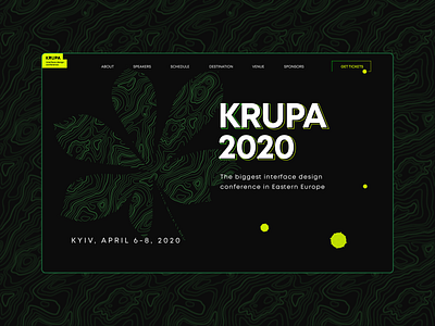 Krupa 2020 design minimal ui ux vector web website